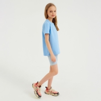 Футболка детская Basic line цвет голубой, рост 134