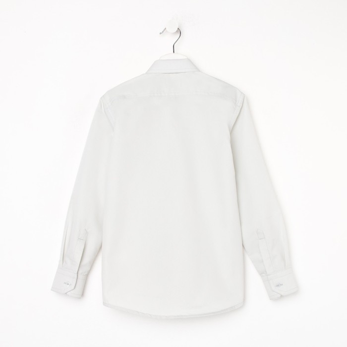 Рубашка для мальчика, цвет серый, рост 146 см