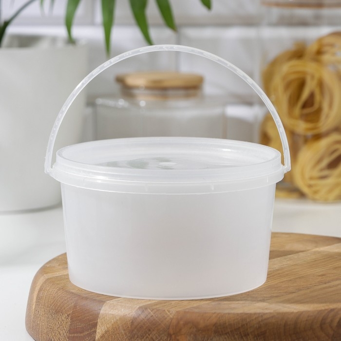 Банка для хранения продуктов с герметичной крышкой, 1 л, цвет прозрачный Банка для хранения продуктов с герметичной крышкой, 1 л, цвет прозрачный