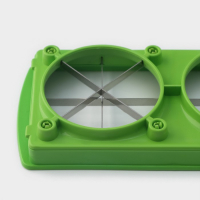 Тёрка с лотком Доляна &laquo;Фреш Флеш&raquo;, 7 насадок, 27&times;10&times;12 см, цвет зелёный, белый