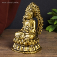 Нэцке полистоун под бронзу "Медитация будды" 14,5х9,5х8,3 см Нэцке полистоун под бронзу "Медитация будды" 14,5х9,5х8,3 см
