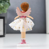 Сувенир полистоун "Ангел-малышка с косой, в белой юбочке со звёздами" розовый 10х3х5 см Сувенир полистоун "Ангел-малышка с косой, в белой юбочке со звёздами" розовый 10х3х5 см