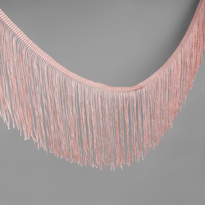 Тесьма декоративная &laquo;Бахрома&raquo;, 15 см, 5 &plusmn; 0,5 м, цвет нежно-персиковый