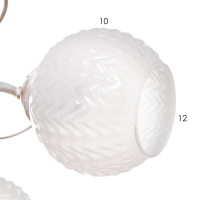 Люстра "Амелия" 5х60вт Е27 бело золотой 46х46х22см Люстра "Амелия" 5х60вт Е27 бело золотой 46х46х22см