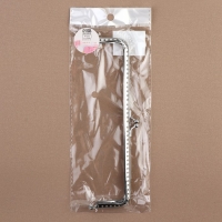 Фермуар пришивной «Прямоугольник», 20 см, цвет серебряный Фермуар пришивной «Прямоугольник», 20 см, цвет серебряный