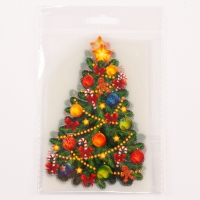 Термотрансфер &laquo;Ёлочка с гирляндой&raquo;, набор 10 шт.