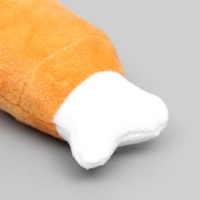 Игрушка для собак "Мягкая косточка" с пищалкой, 19 см, коричневая Игрушка для собак "Мягкая косточка" с пищалкой, 19 см, коричневая