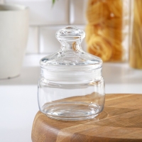 Банка для сыпучих продуктов Paşabah&ccedil;e Cesni, 420 мл, стекло, прозрачная