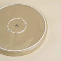 Тарелка обеденная фарфоровая SL Home &laquo;Песчаный бриз&raquo;, d=19 см, цвет бежевый