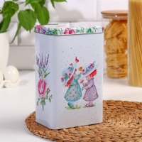 Банка с крышкой для сыпучих продуктов &laquo;Прованс Весна&raquo;, 2,7 л, h=21,5 см