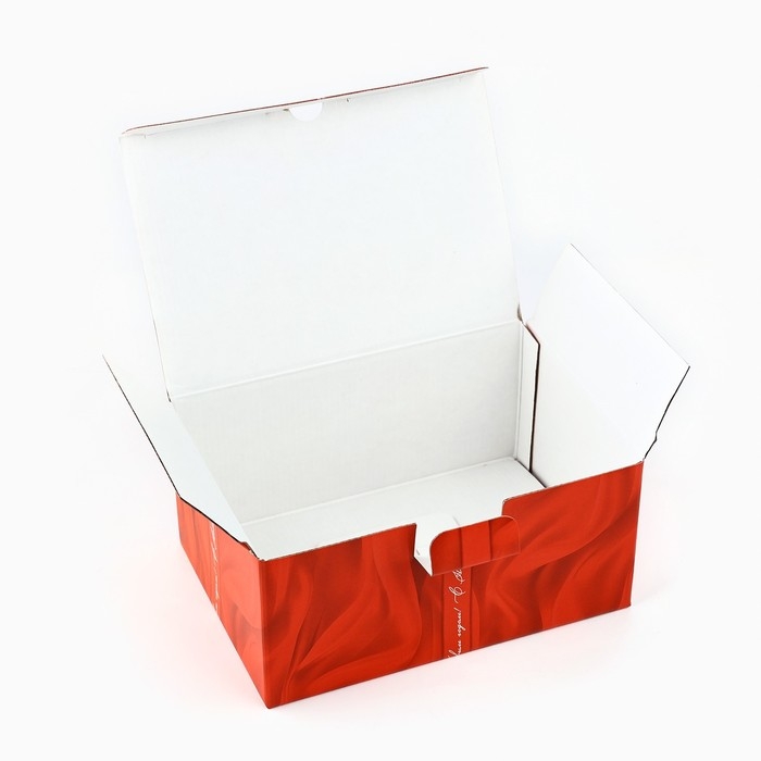 Коробка подарочная новогодняя складная &laquo;Роскошный бант&raquo;, 22 х 15 х 10 см, Новый год