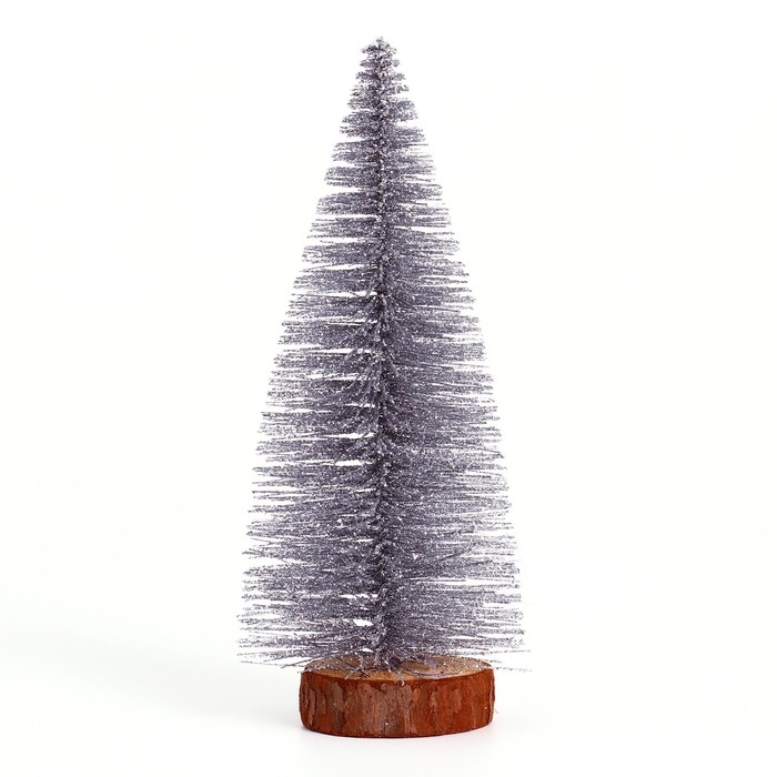 Новогодний декор &laquo;Ёлка в серебристом цвете с блёстками&raquo; 8 &times; 8 &times; 20 см