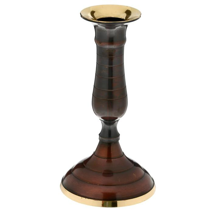 Подсвечник "Рабан" латунь 7,5х7,5х15 см