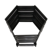 Компостер пластиковый, 800 л, 125 &times; 105 &times; 84 см, чёрный