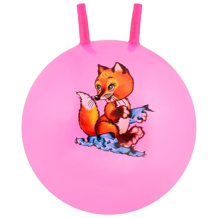 Мяч-прыгун с рожками, d=45 см, 350 г, цвета МИКС