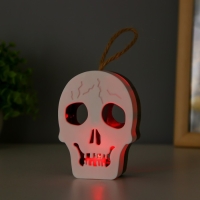 Ночник "Череп" LED 1Вт RGB от батареек LR1130 бело-черный 9,5х4х5см RISALUX Ночник "Череп" LED 1Вт RGB от батареек LR1130 бело-черный 9,5х4х5см RISALUX