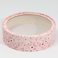 Коробка для макарун, кондитерская упаковка тубус с окном, &laquo;Цветы&raquo; 20 х 20 х 5 см