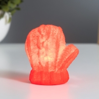 Ночник "Варежка" 2Вт LED LR44 красный 4х6х7см Ночник "Варежка" 2Вт LED LR44 красный 4х6х7см