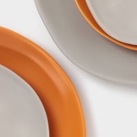 Тарелка  Magistro "Potter" 26см 26х3,5 цвет светло-серый