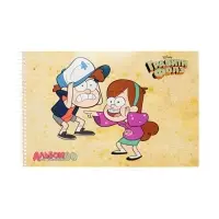 Альбом д/рис А4 30л на спирали Hatber "Гравити Фолз", перфорац на отрыв, 5В МИКС