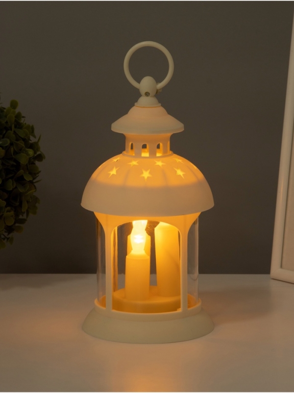 Светодиодная свеча в подсвечнике RISALUX «Свечи в звездах», LED-ночник, 1.5 Вт, 3×ААА, 12×12×23 см Светодиодная свеча в подсвечнике RISALUX «Свечи в звездах», LED-ночник, 1.5 Вт, 3×ААА, 12×12×23 см