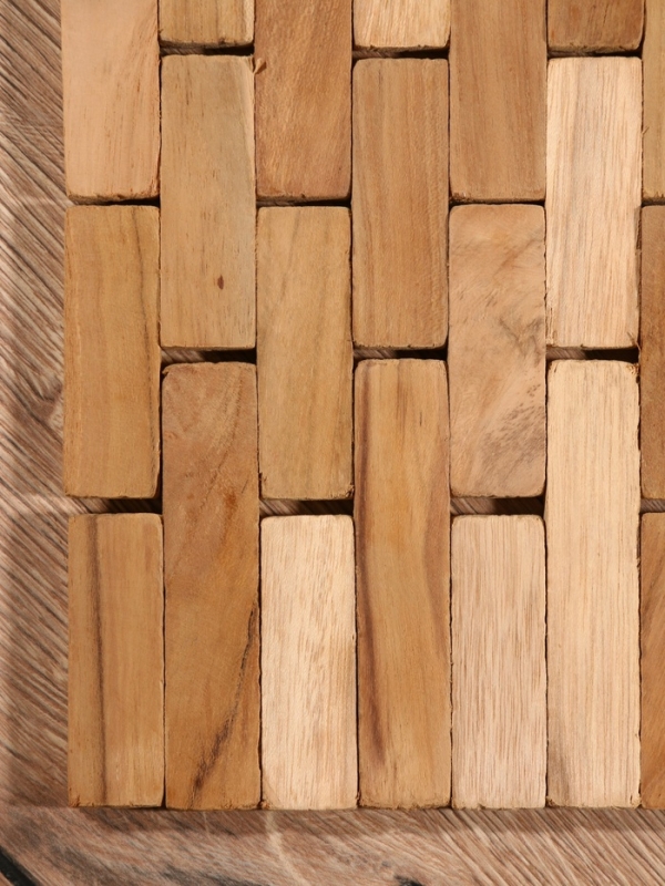 Коврик из тикового дерева, 40х30х0,7 см