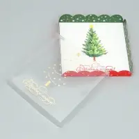 Коробка для кондитерских изделий с пластиковой крышкой &laquo;С Новым годом!&raquo;, 18&times;3 см