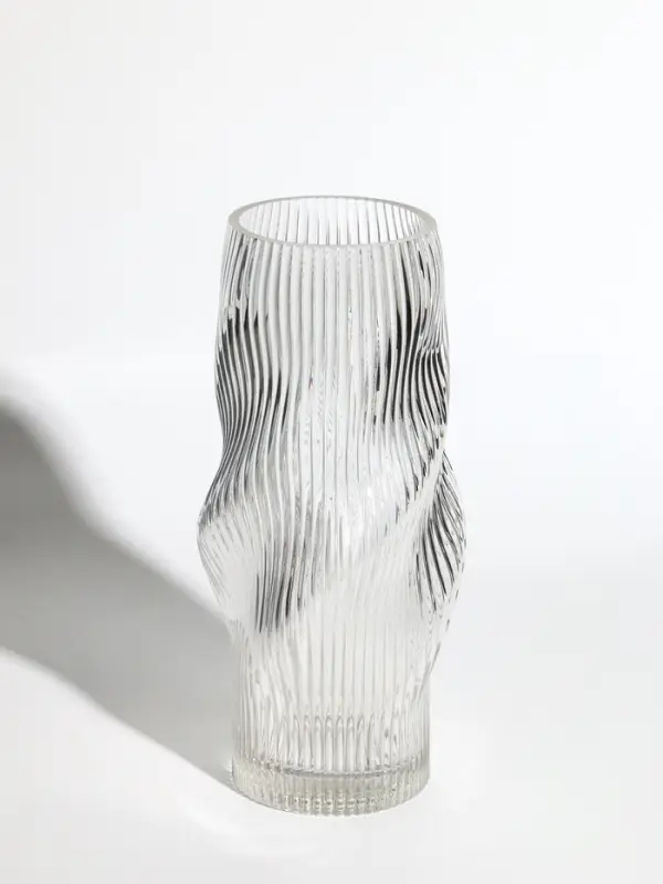 Ваза стекло настольная "Венди" 29х12х10 см, прозрачный