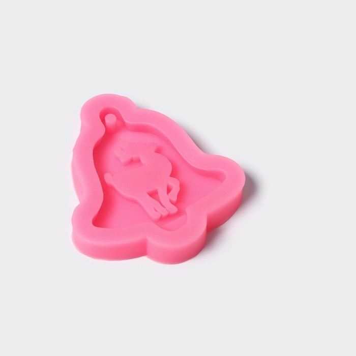 Молд новогодний &laquo;Колокольчик оленя&raquo;, силикон, 10&times;9&times;1,5 см, цвет МИКС