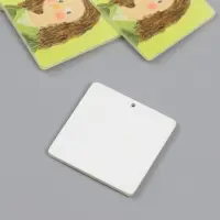 Декор для творчества акрил "Румянная девушка" 0,2х3,5х3,5 см