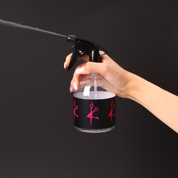 Распылитель парикмахерский &laquo;Girl&raquo;, 500 мл, цвет прозрачный