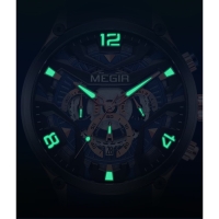 Часы наручные мужские, d-4.6 см, с хронографом, 3 АТМ, светящиеся, черные Часы наручные мужские, d-4.6 см, с хронографом, 3 АТМ, светящиеся, черные