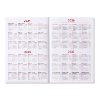 Ежедневник недатированный А5, 160 листов "Небраска", тёмно-коричневый