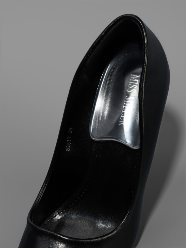 Подпяточники для обуви, на клеевой основе, силиконовые, 9,5 &times; 5,5 см, пара, цвет прозрачный