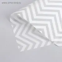 Плёнка матовая с рисунком "Волна", цвет белый, 57 х 57 см