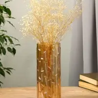 Ваза стекло настольная "Мэнди" 29х12 см, коричневый