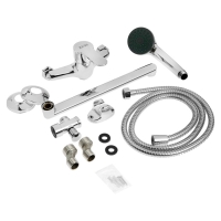 Смеситель для ванны ZEIN Z95350152, картридж керамика 35 мм, с душевым набором, хром Смеситель для ванны ZEIN Z95350152, картридж керамика 35 мм, с душевым набором, хром