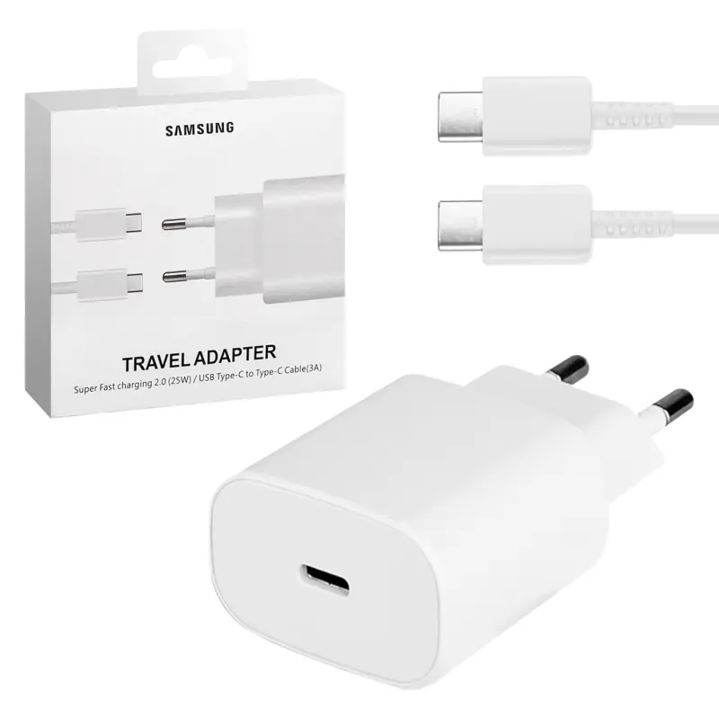 СЗУ Type-C Samsung Note 10 Super PD Fast Charging Set  белое (120шт/кор)