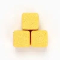 Бомбочки для ванны &laquo;Кубики&raquo;, набор 3 шт x 70 г, аромат банановый коктейль, URAL LAB