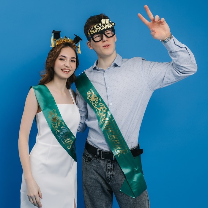 Карнавальный набор &laquo;Крутой выпускник&raquo; 2 предмета: очки чёрные, галстук-бабочка чёрная