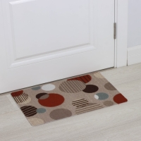 Коврик придверный влаговпитывающий Доляна, без окантовки, 37&times;58 см, цвет бежевый