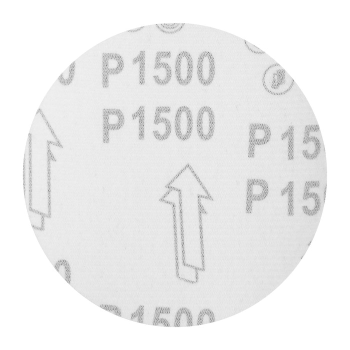 Круг абразивный шлифовальный под "липучку" ТУНДРА, 125 мм, Р1500, 10 шт.