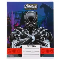 Тетрадь в клетку 24 листа, 5 видов МИКС, обложка мелованная бумага, &laquo;Человек-паук&raquo;
