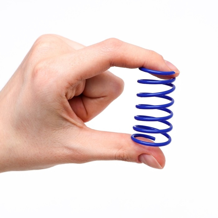 Набор из 4 игрушек для кошек Набор из 4 игрушек для кошек "Пружинки", 5,5 см, микс цветов