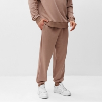 Брюки мужские спортивные MINAKU цвет темно-бежевый, р-р 46 Брюки мужские спортивные MINAKU цвет темно-бежевый, р-р 46