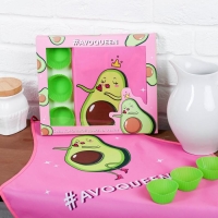 Набор &laquo;Avoqueen&raquo; кухонный фартук 50см х 70см и формы для выпечки