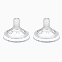 Соска на бутылочку M&B Natural, антиколиковая, от 6 мес.(Х), широкое горло &Oslash;50 мм., быстрый поток, для густого питания