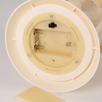 Светодиодная свеча в подсвечнике RISALUX &laquo;Свечи в звездах&raquo;, LED-ночник, 1.5 Вт, 3&times;ААА, 12&times;12&times;23 см