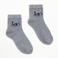 Носки женские, цвет светло-серый, размер 23-25 Носки женские, цвет светло-серый, размер 23-25