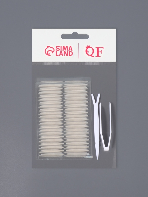 Лифтинг полоски для коррекции век, набор - 3 предмета: полосы (63 пары), палочка, пинцет